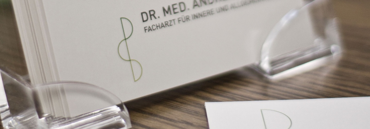 Visitenkarten Praxis Dr. Dahlen
